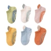 Chupite 23 Spring and Autumn Anti-slip Children's Socks, combed cotton warm glue baby socks, hand-sewn indoor walking socks Item Picture